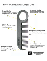 Carbon Fiber #2 Comb (Fine Tooth)