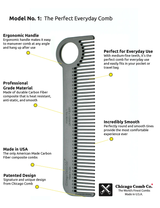 Carbon Fiber #1 Comb (Medium Tooth)