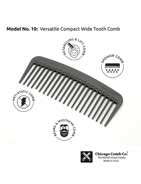Carbon Fiber #10 Comb (Wide Tooth)