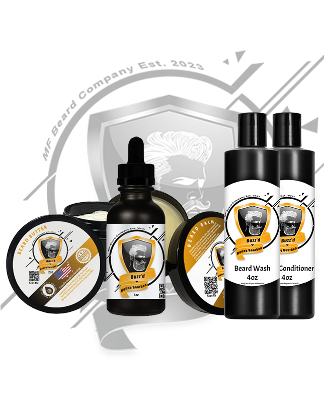 Buzz'd Honey Bourbon Complete Beard Care Kit