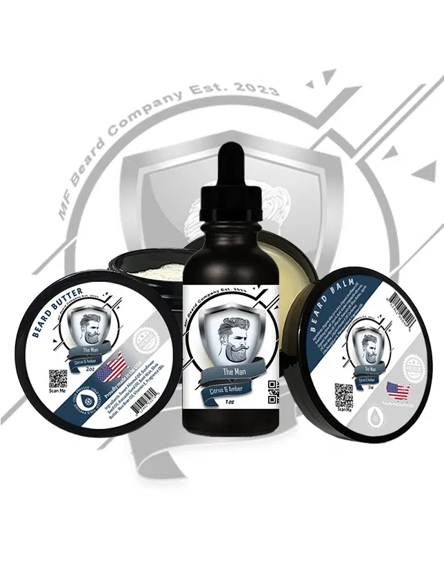 The Man Citrus & Amber Essential Beard Kit